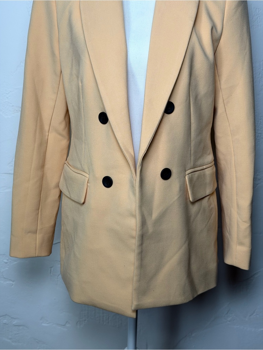 House of Harlow 1960  Double-Breasted Sherbet  Orange Blazer  - Clean and Fresh - Picture 3 of 16